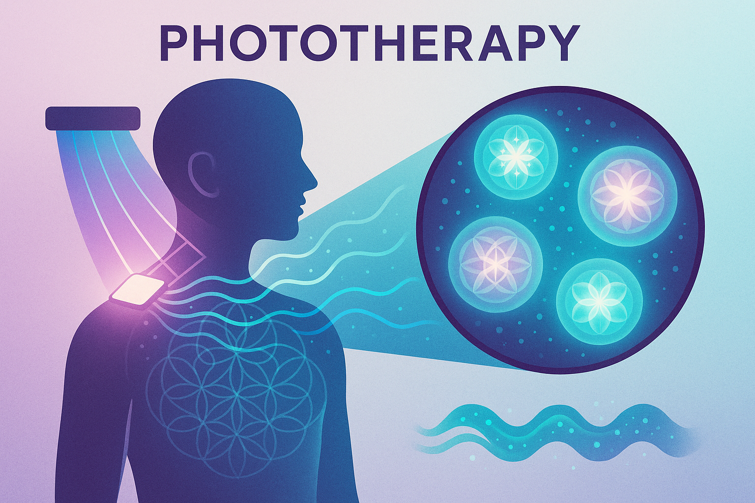 Come funziona la fototerapia LifeWave - Illustrazione scientifica
